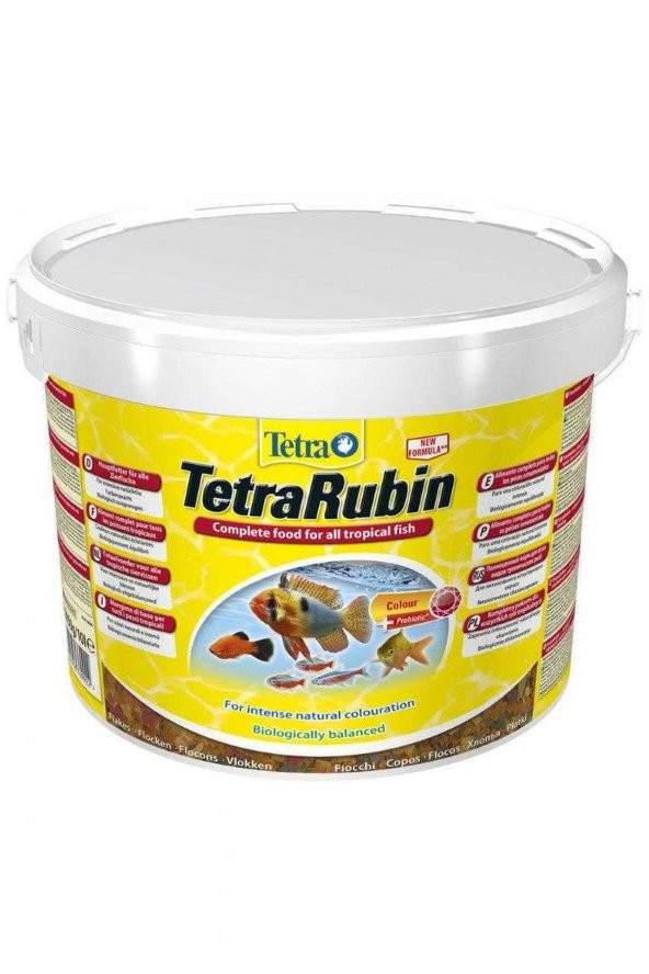 Tetra Rubin Flakes Renklendirici Pul Yem 10 L
