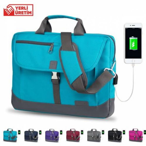 My Valice Smart Bag OXFORD Usb Şarj Girişli 15.6 inç Notebook ve Evrak Çantası