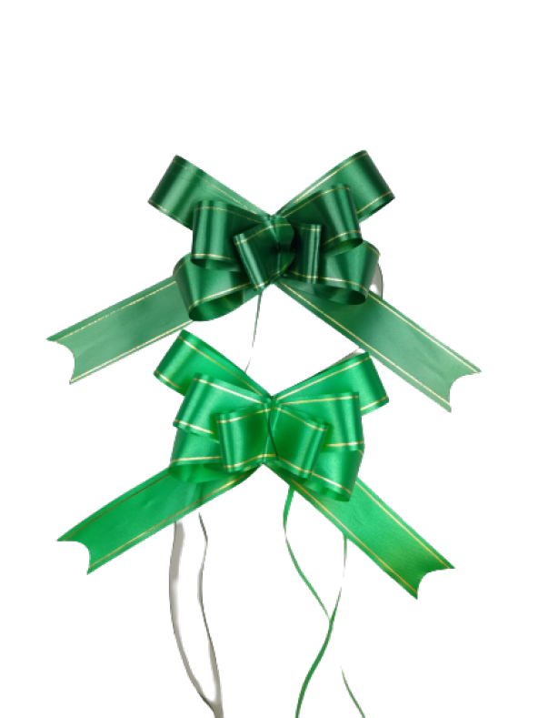 ÇEKMELİ FİYONK 31 MM YEŞİL ALTIN ŞERİT (1 ADET)