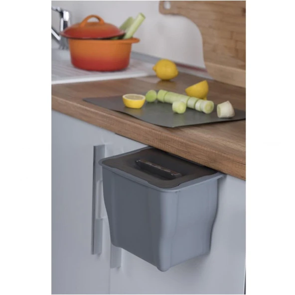 Pelikan Joker Çok Amaçlı Mutfak Çöp Kovası Plastik Antrasit 5 lt - 2
