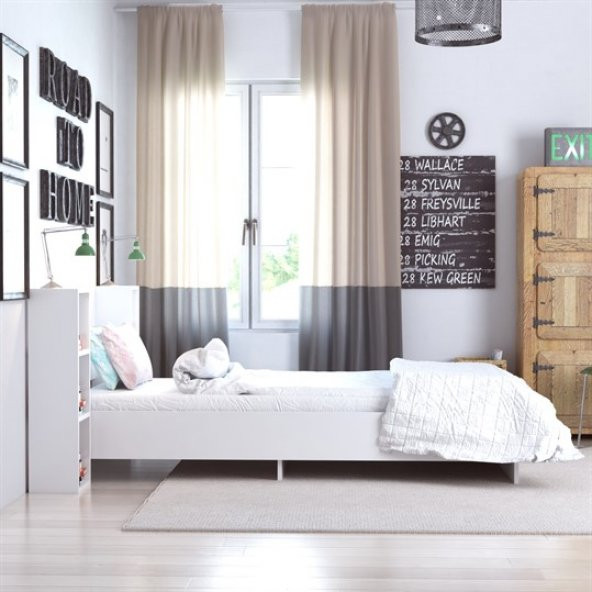 BMdekor Karyola Start Tek Kişilik Beyaz - 4