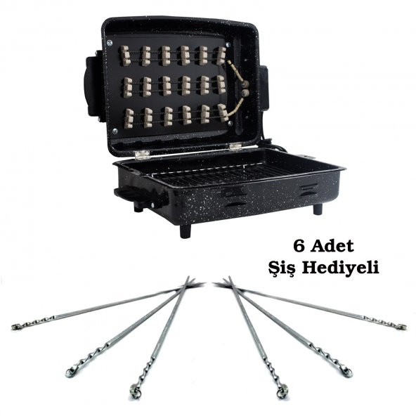 Teknor Tel Rezistanslı Elektrikli Telli Izgara Mangal Barbekü Standart Boy + 6 Adet Şiş Hediyeli