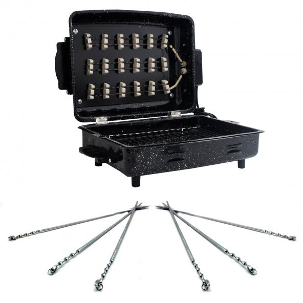 Teknor Tel Rezistanslı Elektrikli Telli Izgara Mangal Barbekü Standart Boy + 6 Adet Şiş Hediyeli - 2