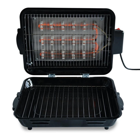 GELİNCİK YMS ELEKTRİKLİ TEL REZİSTANSLI IZGARA MANGAL BARBEKÜ MEGA BOY + 6 ADET ŞİŞ HEDİYELİ - 2