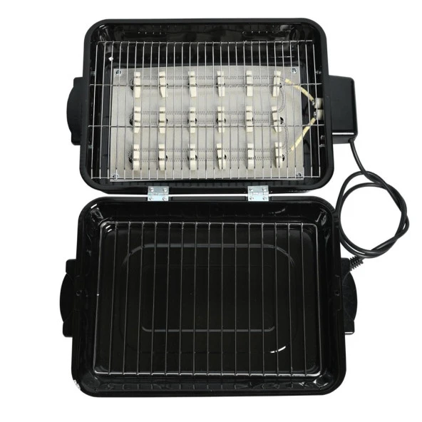 GELİNCİK YMS ELEKTRİKLİ TEL REZİSTANSLI IZGARA MANGAL BARBEKÜ MEGA BOY + 6 ADET ŞİŞ HEDİYELİ - 3