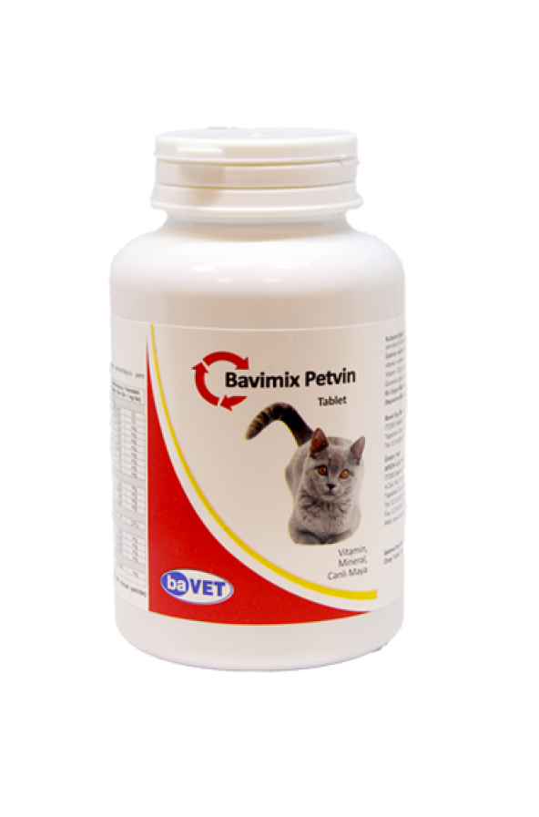 Bavimix Petvin Vitamin Mineral Kedi Tableti 50 Adet