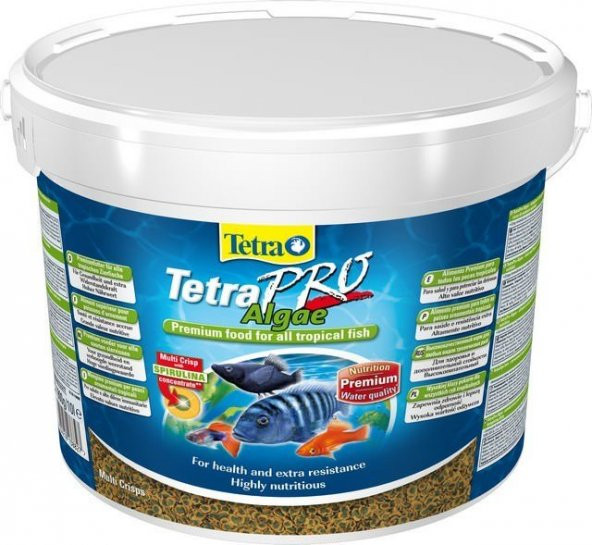 Tetra Pro Algae Crisps Balık Yemi 10 L / 1900 Gr*