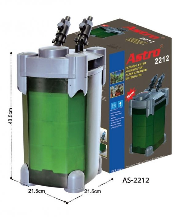 Astro AS-2212 Akvaryum Dış Filtre 1200 L/H
