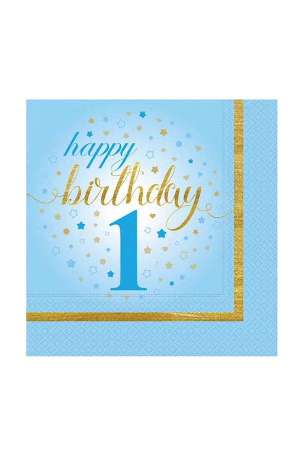 KÜÇÜK YILDIZLAR 1 YAŞ PEÇETE MAVİ 20Lİ