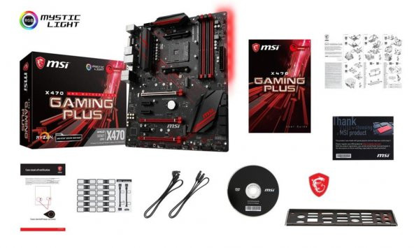 MSI X470GAMINGPLUS AMD X470 AM4 DDR4 3466MHz DVI,HDMI Gaming Anak - 2