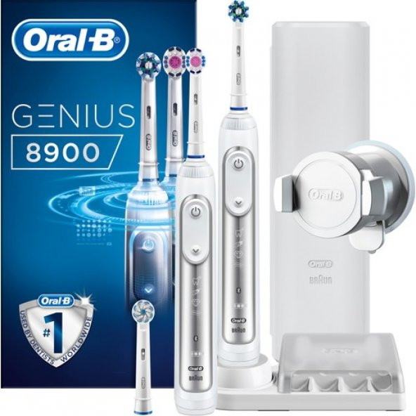 Oral-B Genius Pro 8900 Şarj Edilebilir Diş Fırçası 2li Avantaj P