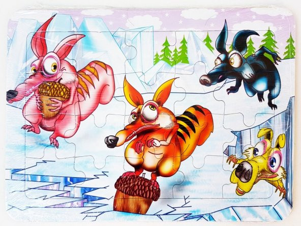 Yapboz Küçük Boy Kağıt 20 Parça No:001 - 7