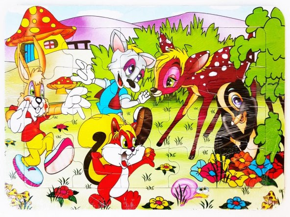 Yapboz Küçük Boy Kağıt 20 Parça No:001 - 8