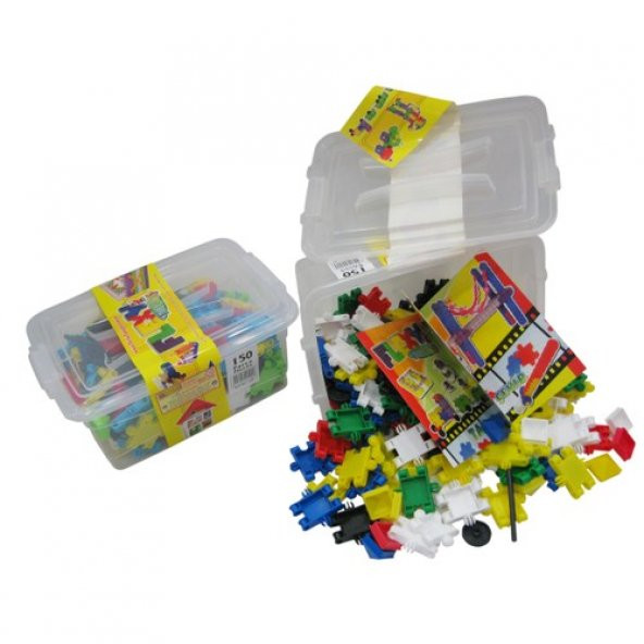 Flexy Tangles 150lik Eğitici Lego Bloklar Saklama Kutulu
