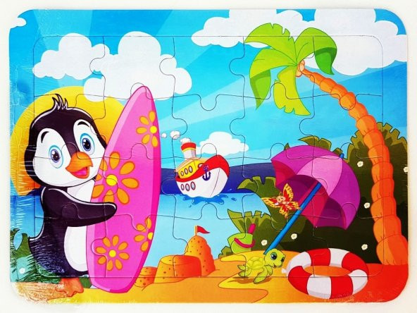 Yapboz Orta boy Karton 20 Parça Puzzle - 4