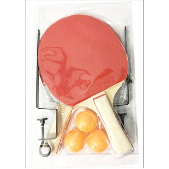 Leyaton Masa Tenisi Komple Seti - 2 Raketi + 3 Pinpon Topu + File-Demir - 3