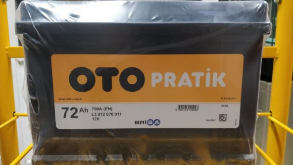 12 V 72 AH OTO PRATiK AKÜ