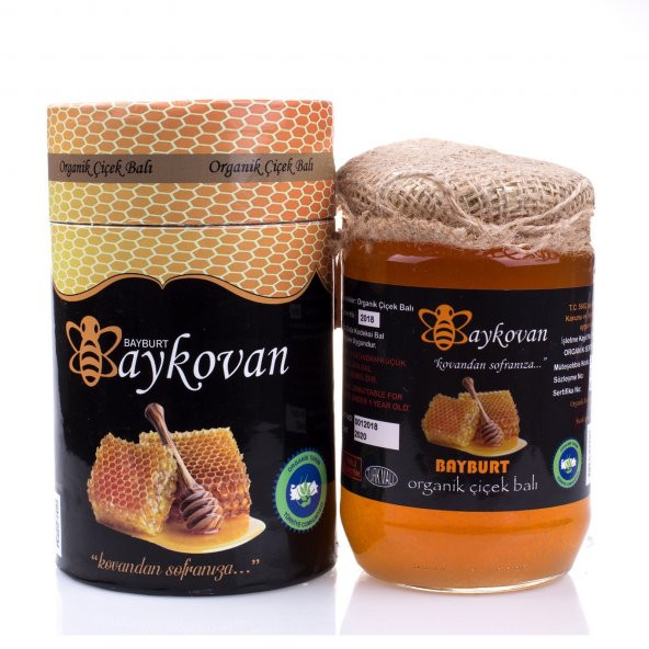 Bayburt Baykovan 1kg Organik Çiçek Balı Sertifikalı