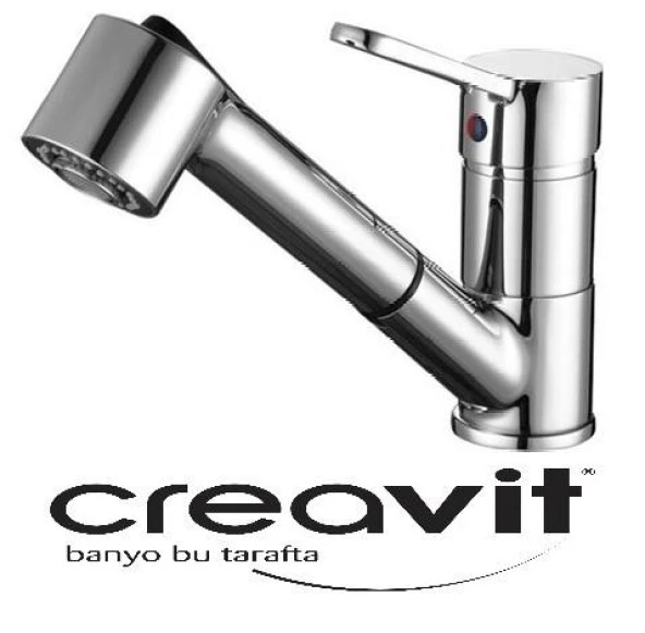 Creavit Mf8320S Spiralli Lüx Evye Mutfak Bataryası Armatürü (BERBER BATARYASI)