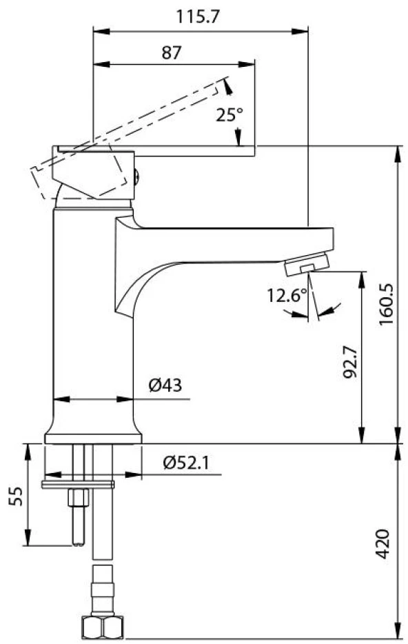 Creavit VG1840 Vega Lavabo Bataryası Armatürü YETKİLİ SATICI - 2