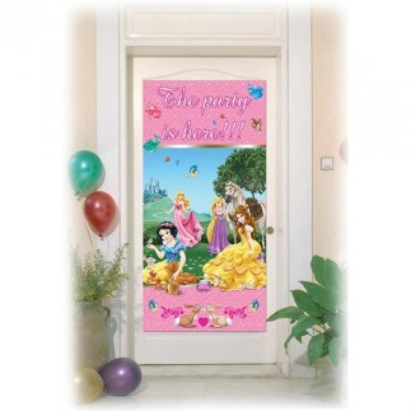 Kapı Banner Prenses & Anımals 1 Adet