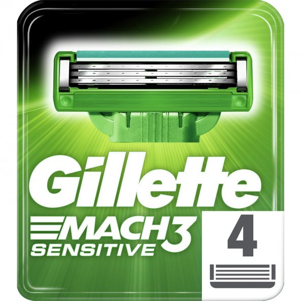 Gillette Mach3 Hassas Yedek 4 Lü Tıraş Bıçagı