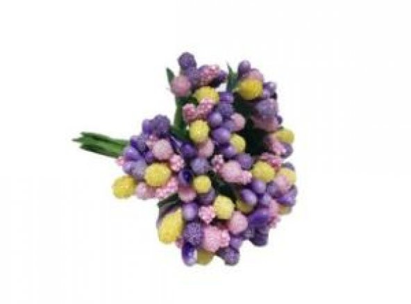 Çiçek Cipso Görünümünde Karışık Renk 144 Adet