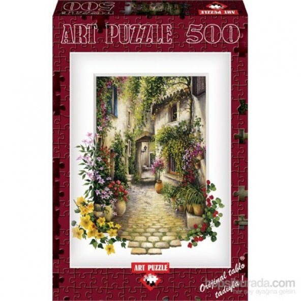 Art Puzzle Çiçekli Ara Sokak 500 Parça