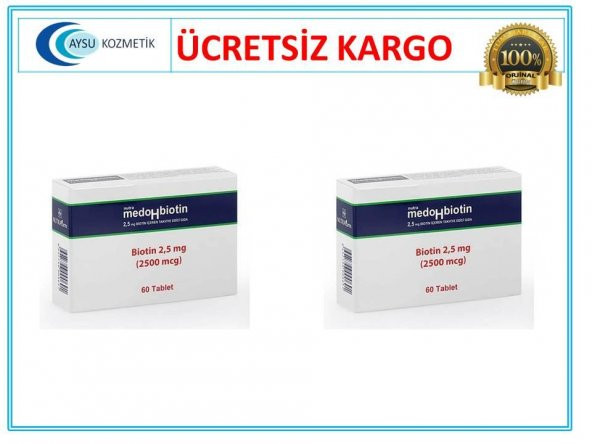Dermoskin Medohbiotin 5 Mg 60 Tablet 2li Paket Medobiotin