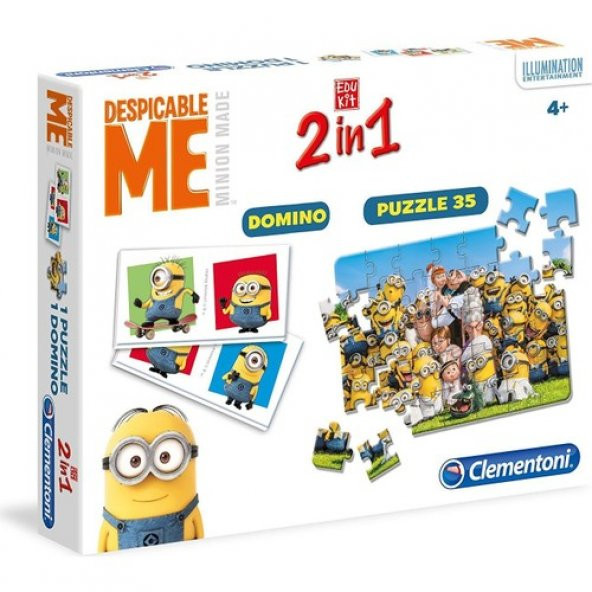 Clementoni 2 in 1 Domino & Minions Puzzle