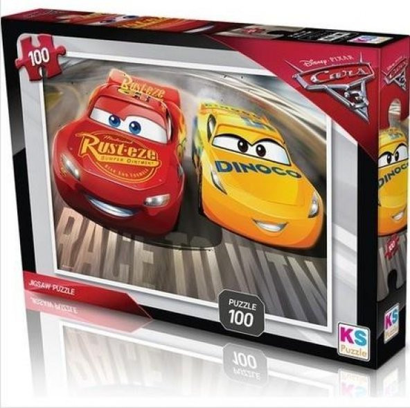 KS Games Puzzle 100 Parça Disney Pixar Cars Puzzle Lisanslı Ürün