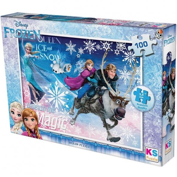 KS Games Puzzle 100 Parça Disney Frozen Puzzle Lisanslı Ürün