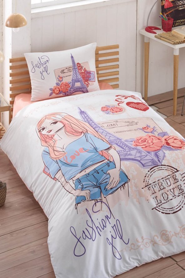 TAÇ KRİSTAL FASHION TEK KİŞİLİK NEVRESİM TAKIMI