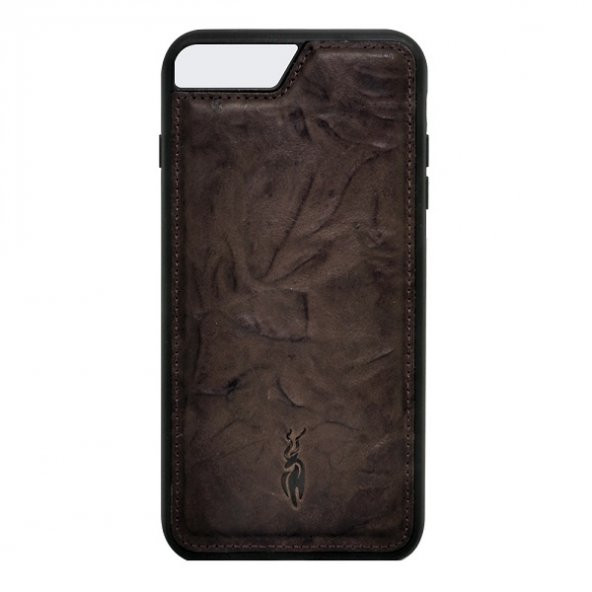 Deritel iPhone 7-8 Plus Kılıf Sahara Serisi Koyu kahverengi