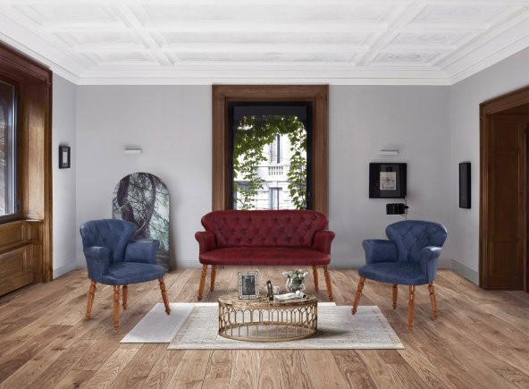 Lazbisa Cam Balkon Çay Seti Koltuk Takımı Kafe Salon Bahçe ( KOLLU BÜYÜK) - 2