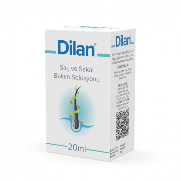Dilan Saç Kıran  Sakal Kıran Saç Besleyici Solusyon 20 ML
