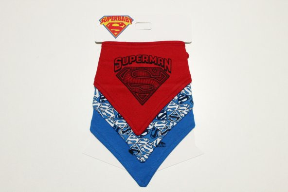 Superman Erkek Bebek  3 lü Önlük DB011