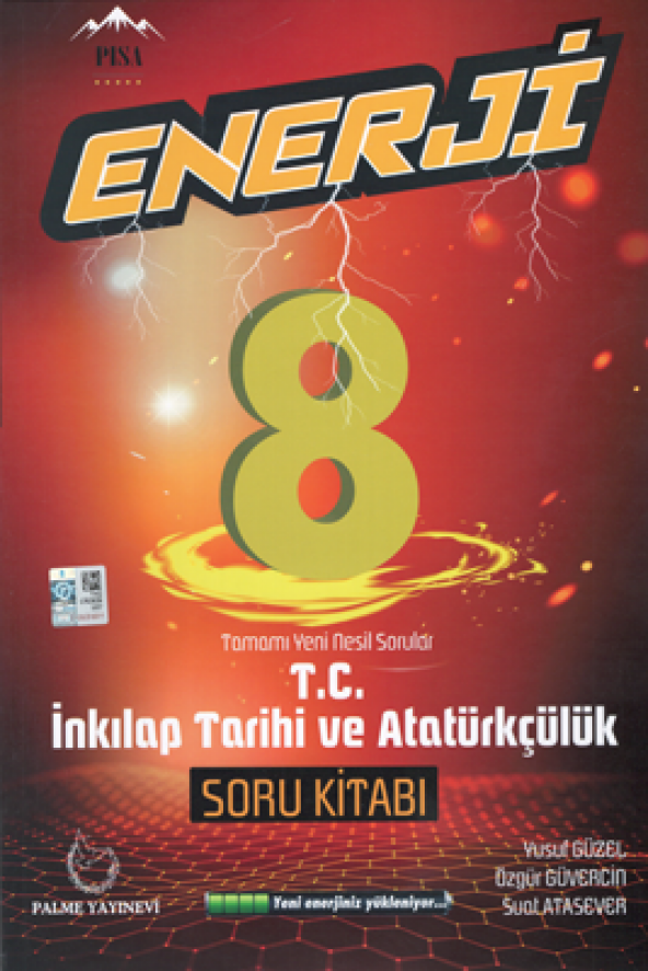 Enerji  8. Sınıf T.C İnkılap Tarihi ve Atatürkçülük Soru Kitabı Palme Kitabevi