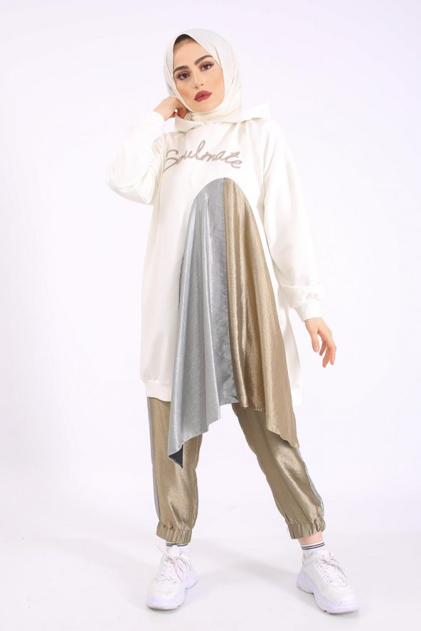 SOUL Kadın Ekru Sweat - 5