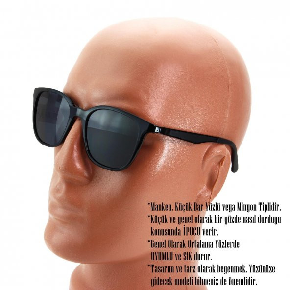 Daniel Klein Erkek Güneş Gözlüğü Polarize Lensli Kare Tasarım - 6