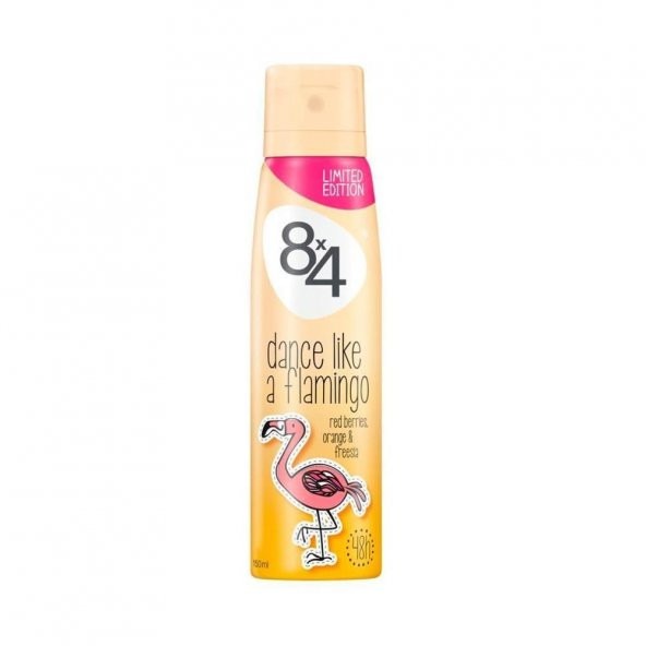 8X4 Deodorant No:5 Flamingo Limited Edition 150ml