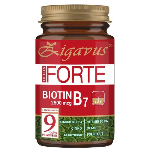 ZIGAVUS Forte Clinical Biotin Saç Tableti