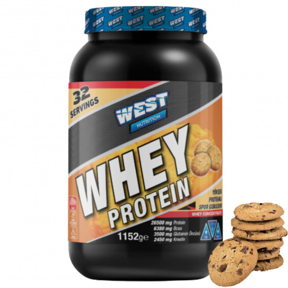 West Nutrition Whey Protein Tozu 1152 gram 32 Servis - HEDİYELİ