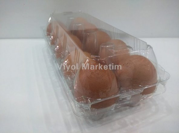Yumurta Viyolü Şeffaf Plastik 10'Lu Pvc (200 Adet )