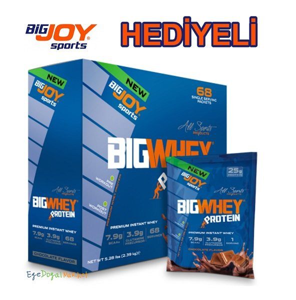 BigJoy Whey Protein Tozu 2393 gr 68 Şase Çikolata Aromalı HEDİYELİ