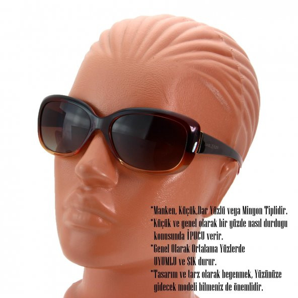 Daniel Klein Bayan Güneş Gözlüğü Polarize Lensli Retro Model - 5