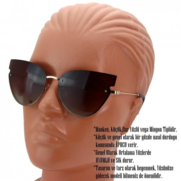 Daniel Klein Polarize Bayan Güneş Gözlüğü Kelebek Model - 6