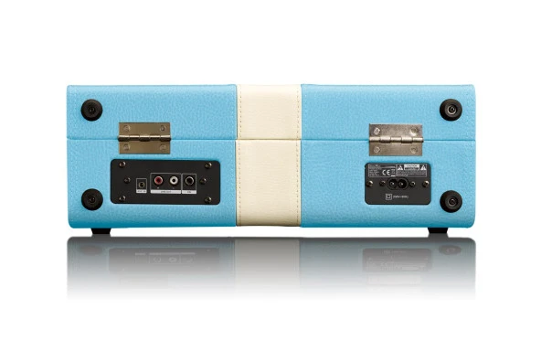 Lenco Classic Phono TT-33 Ahşap Deri Kaplı Pikap Mavi Plak Çalar - 4