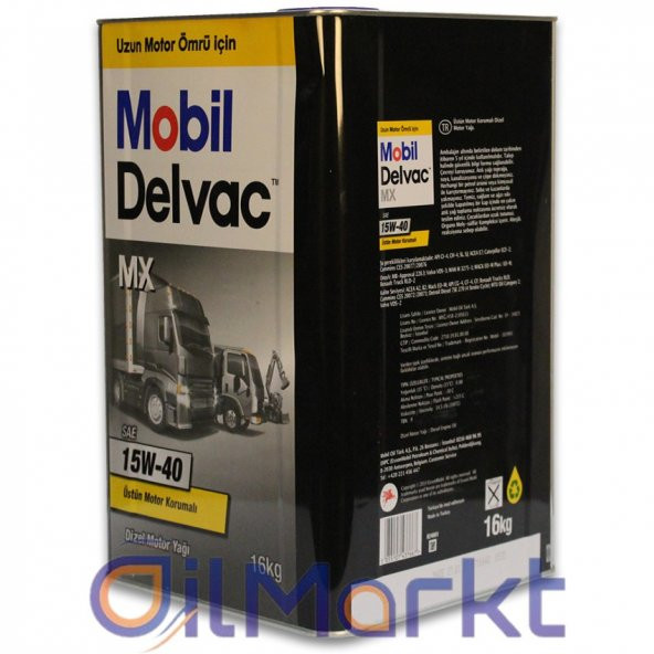Mobil Delvac MX 15W-40 16 Kg Yüksek Performanslı Dizel Motor Yağı - 2