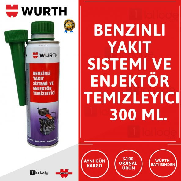 Würth Benzinli Enjektör Temizleyici Performans Arttırıcı 300 ml.